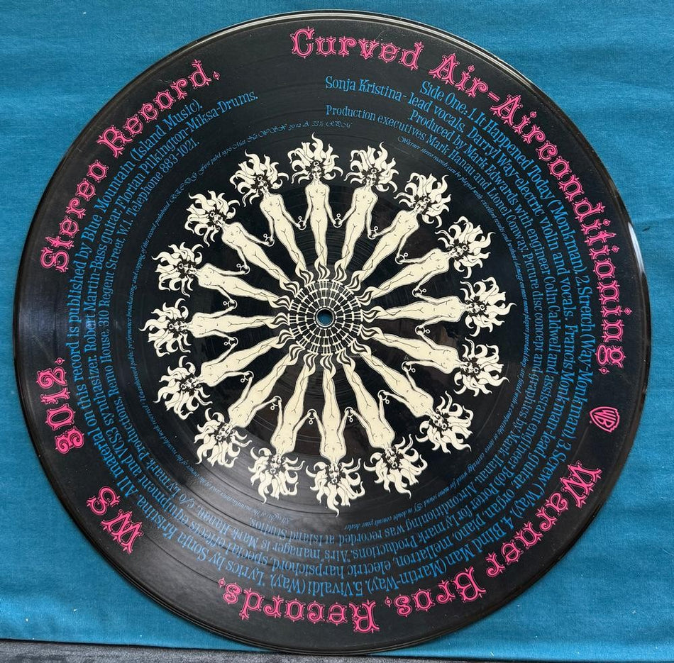 CURVED AIR AIRCONDITIONING~ORIG 1970 UK LE PICTURE DISC~ELECTRONIC AVANTE ROCK