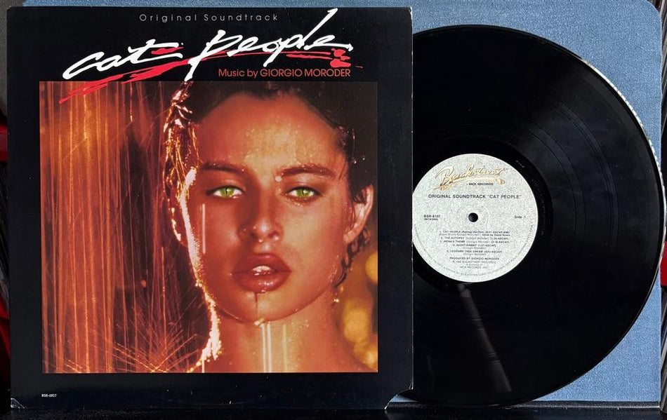 CAT PEOPLE OST MOTION PICTURE SOUNDTRACK~'82 BACKSTREET LP~GIORGIO MORODER~BOWIE