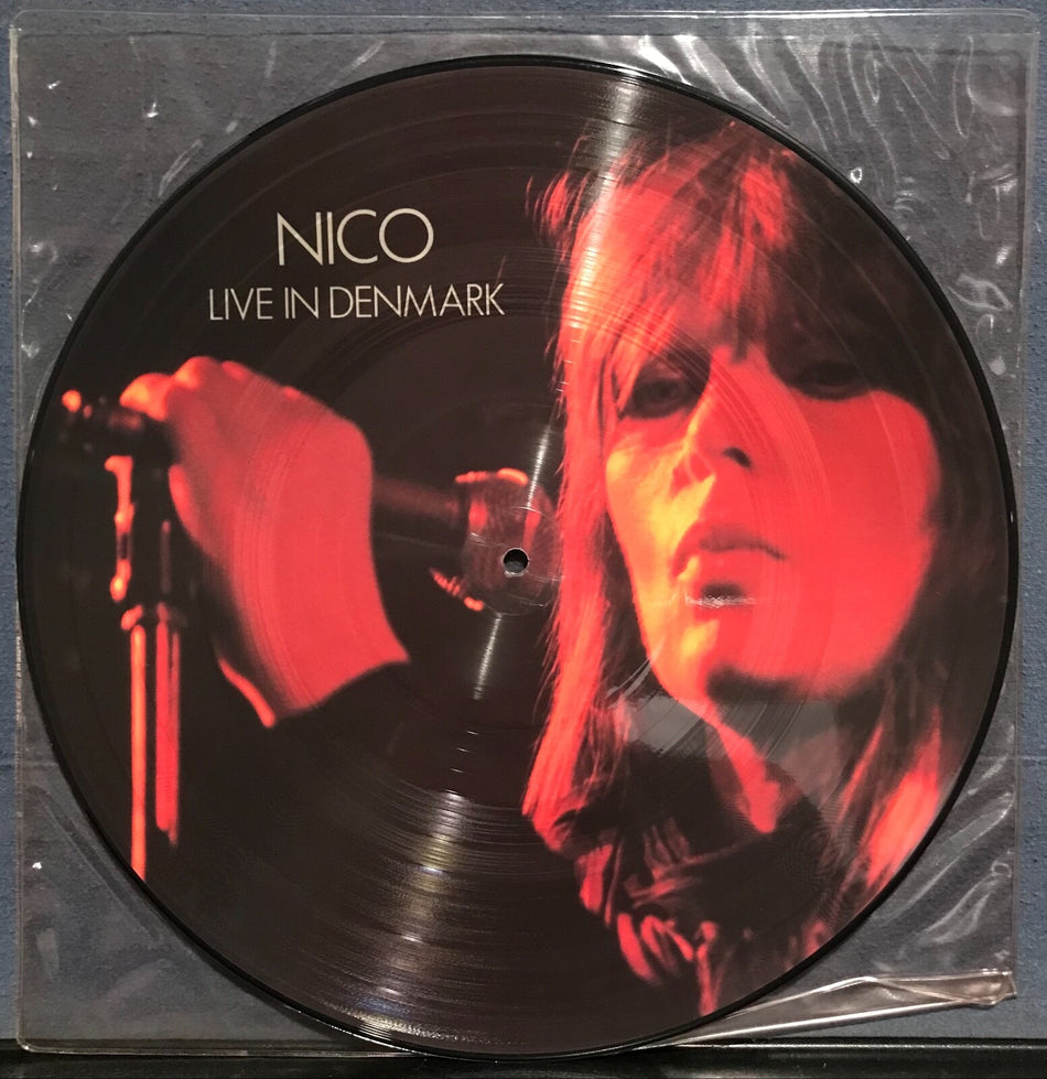 NICO LIVE IN DENMARK~NM- 1983 VU UK PICTURE DISC LP~NEW WAVE~VELVET UNDERGROUND