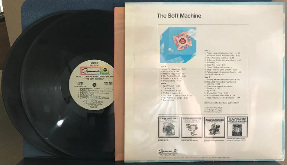 THE SOFT MACHINE 1973 S/T COMP 2-LP~SHRINK~COMMAND RSSD-964/2~PSYCH~PROG~FUSION
