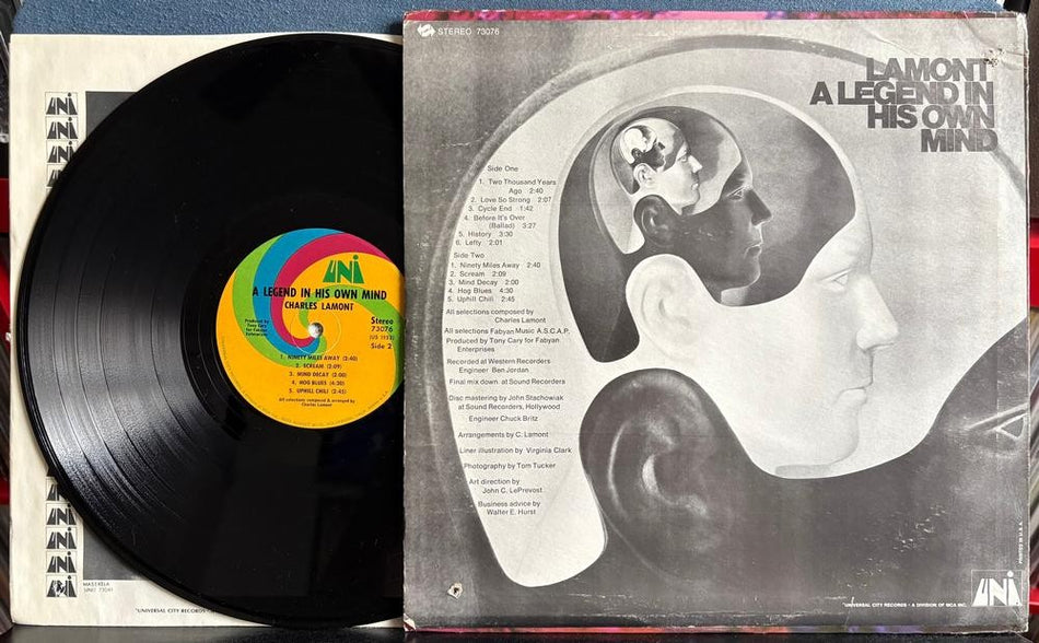 CHARLES LAMONT A LEGEND IN HIS OWN MIND~1969 UNI FIRSTS PRESS LP~PSYCH~BLOOZBAND