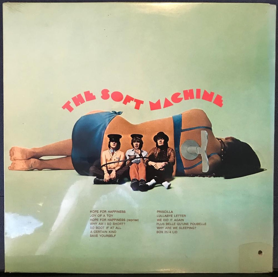 THE SOFT MACHINE~RARE SEALED 1968 SELF-TITLED LP w/CENSORED UNIPAK COVER~PSYCH