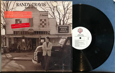 RANDY TRAVIS STORMS OF LIFE~NM- '86 WARNER BROS SRC 1st PRESS~SHRINK~HYPE STCKRS