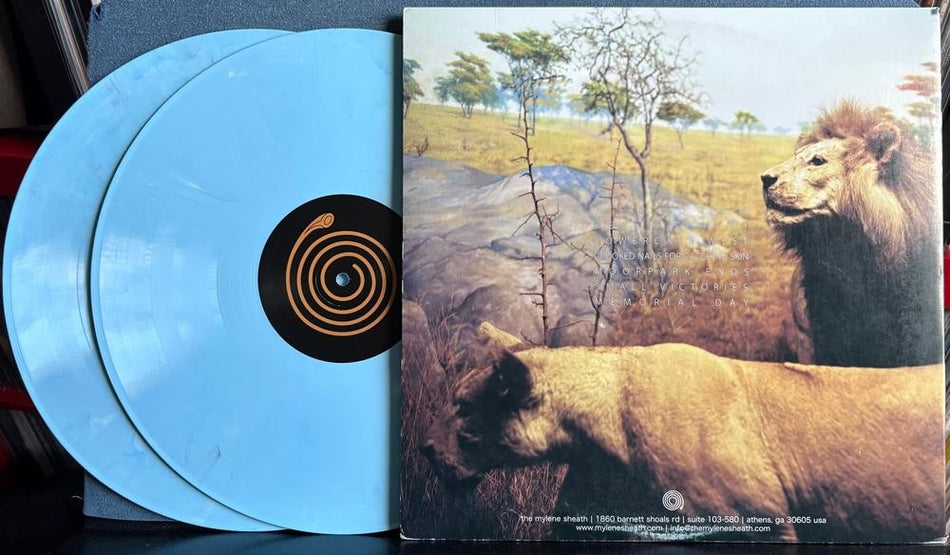 BEWARE OF SAFETY LEAVES/SCARS~NM BABY BLUE TOUR EDITION 2-LP LIMITED /100~ROCK