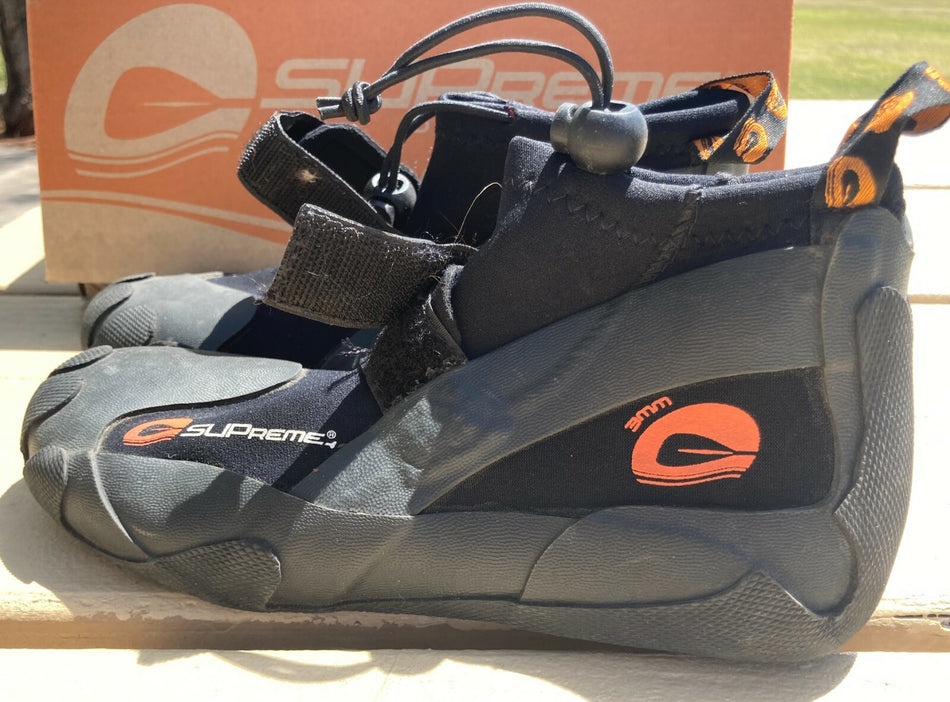 SUPreme 3mm Neoprene Diving Surf Snorkeling Boots~WORN ONCE~Anti-slip Mens 5~Box