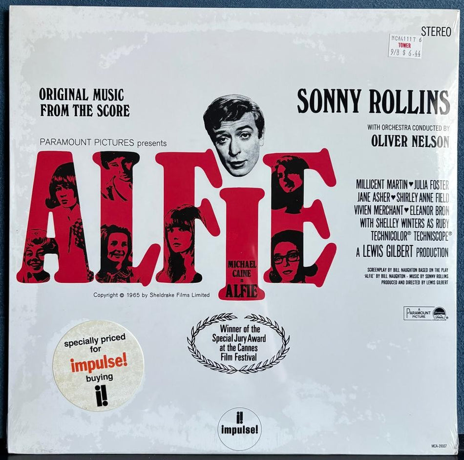 SONNY ROLLINS ORIGINAL MUSIC FROM THE SCORE ALFIE~SEALED 1988 AUDIOPHILE RE LP