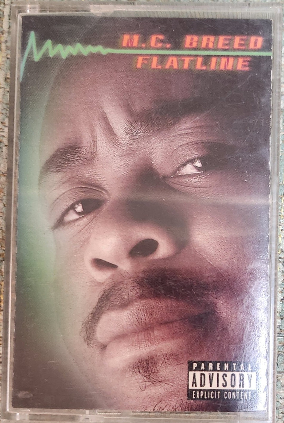 M.C. BREED FLATLINE~ORIGINAL 1997 CASSETTE~EXCELLENT COND~HIP HOP~GANGSTA~G-FUNK