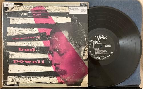THE GENIUS OF BUD POWELL~1956 MONO VERVE TRUMPETER REISSUE LP~DEEP GROOVE~BOP