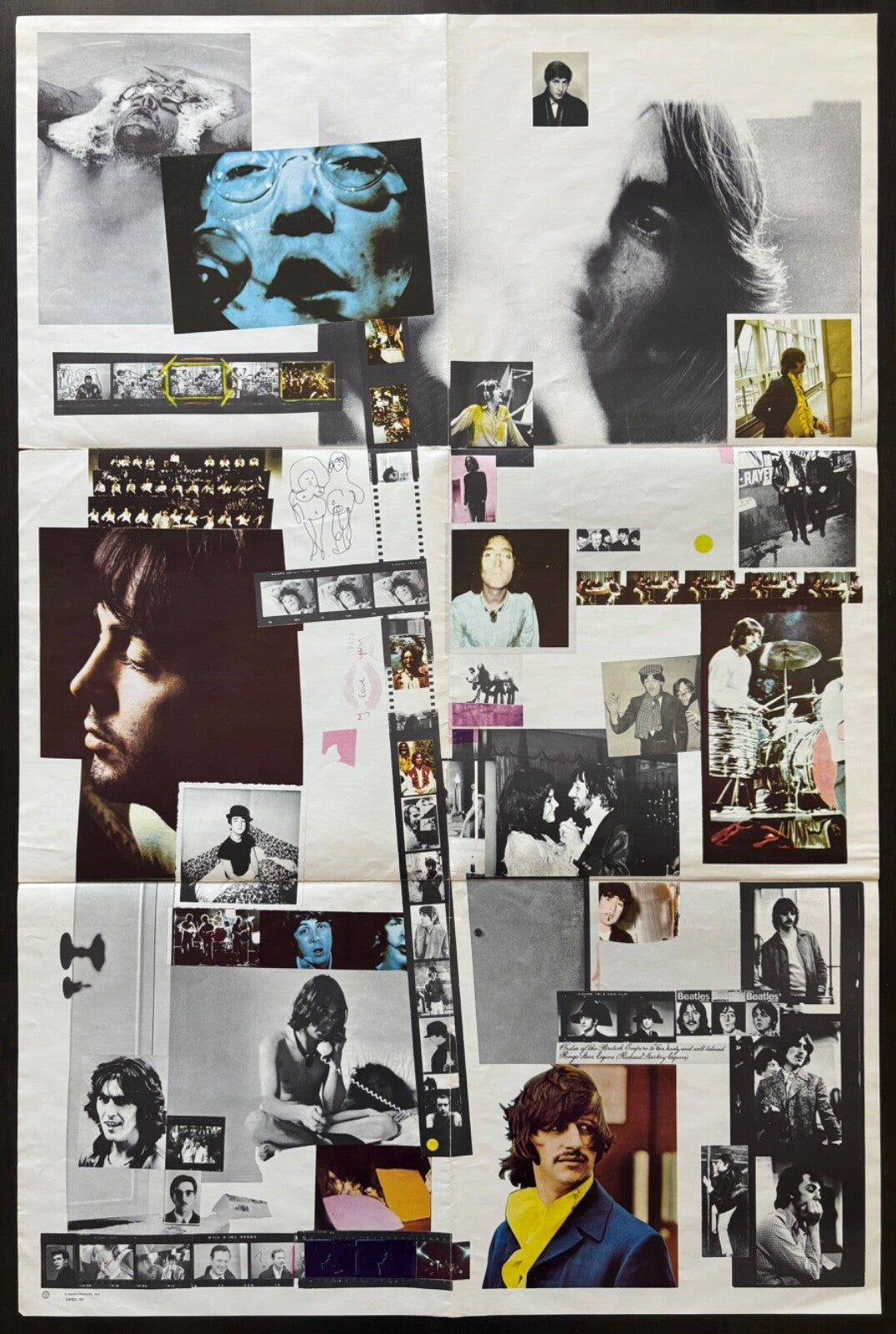 BEATLES WHITE ALBUM~RARE 1968 LP~7 LABEL ERRORS!!~NUMBERED COVER~POSTER~PICTURES