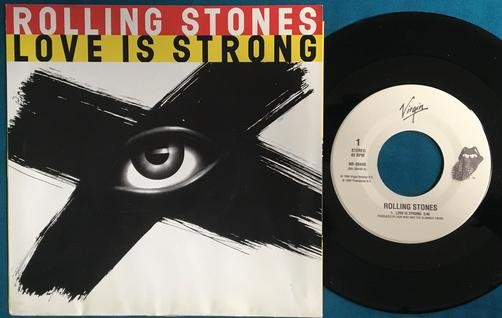 ROLLING STONES LOVE IS STRONG~UNPLAYED 1994 QUIEX AUDIOPHILE PICTURE SLEEV 45 7"