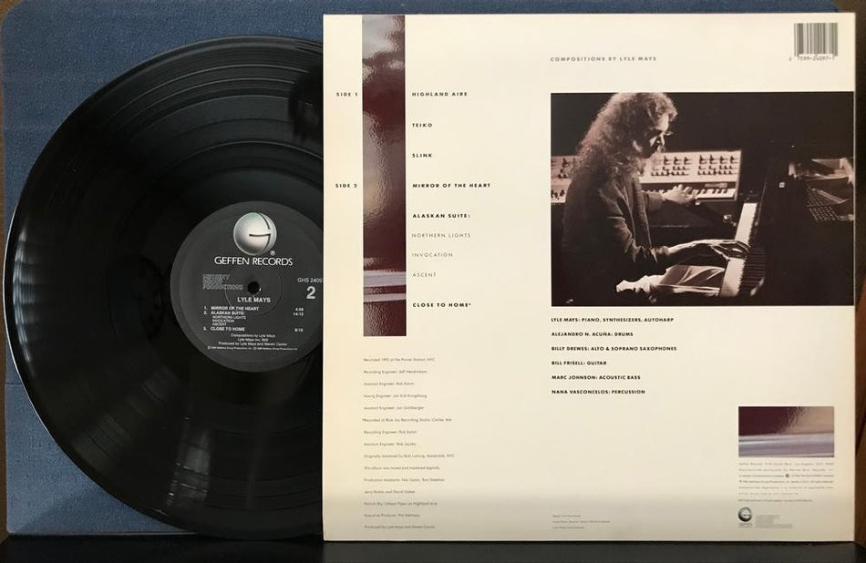 LYLE MAYS 1986 S/T LP~VG++ 1986 GEFFEN QUIEX AUDIOPHILE LP~MASTERDISK~METHENY