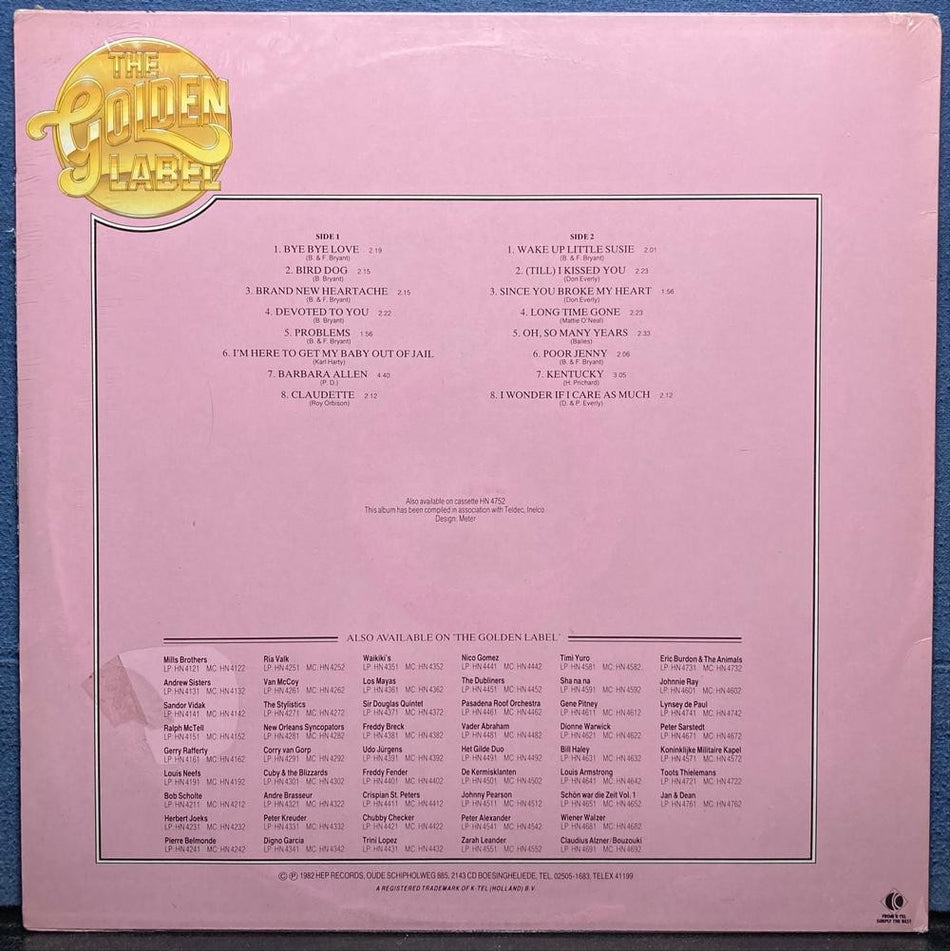 BEST OF THE EVERLY BROTHERS~SEALED 1982 HEP HOLLAND COMPILATION LP~NETHERLANDS