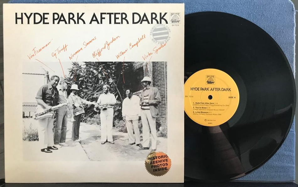 HYDE PARK AFTER DARK~MINT UNPLAYED 1983 BEE HIVE PROMO LP~JORDAN~FREEMAN~TOUFF