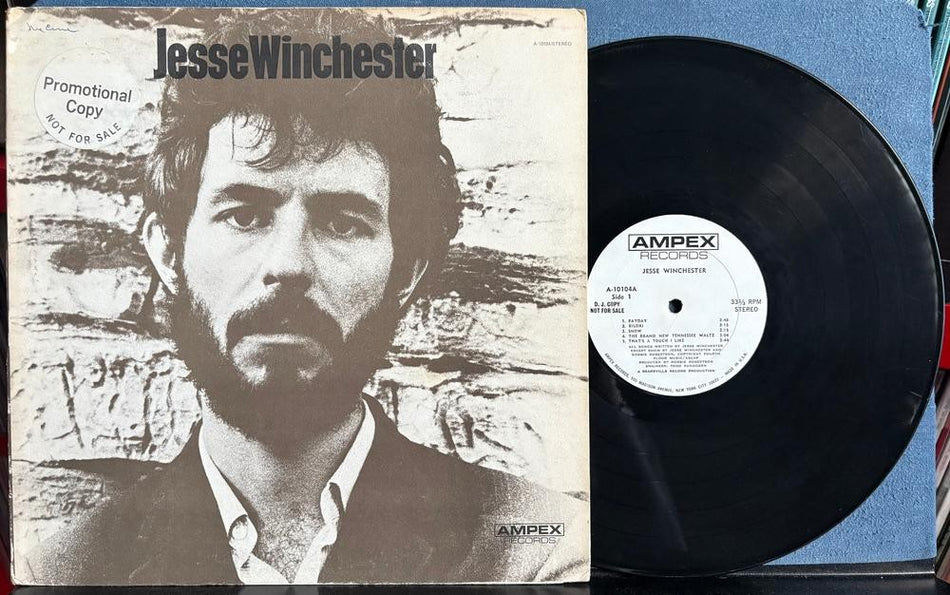 JESSE WINCHESTER '70 SELF-TITLED DEBUT LP~AMPEX WHITE LABEL PROMO COPY~FOLK ROCK