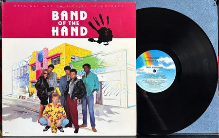 BAND OF THE HAND OST SOUNDTRACK~NM- 1986 MCA LP~BOB DYLAN~THE REDS~ANDY SUMMERS