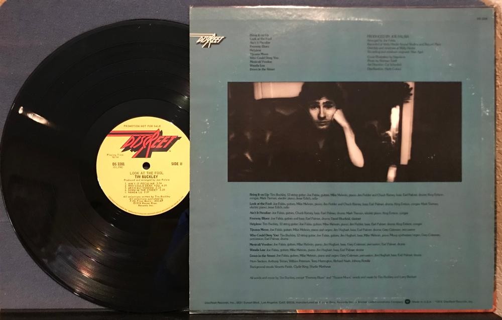 TIM BUCKLEY LOOK AT THE FOOL~ORIG 1974 DISCREET LP~ACID WASHED FOLK PSYCH~ZAPPA
