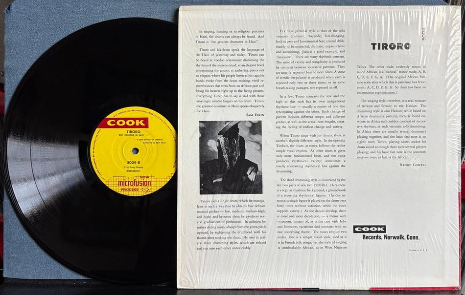TI RORO THE HAITIAN DRUMMER~TIRORO~ORIG 1956 COOK 5004 LP~SAM ESKIN~BREAKS~BEATS