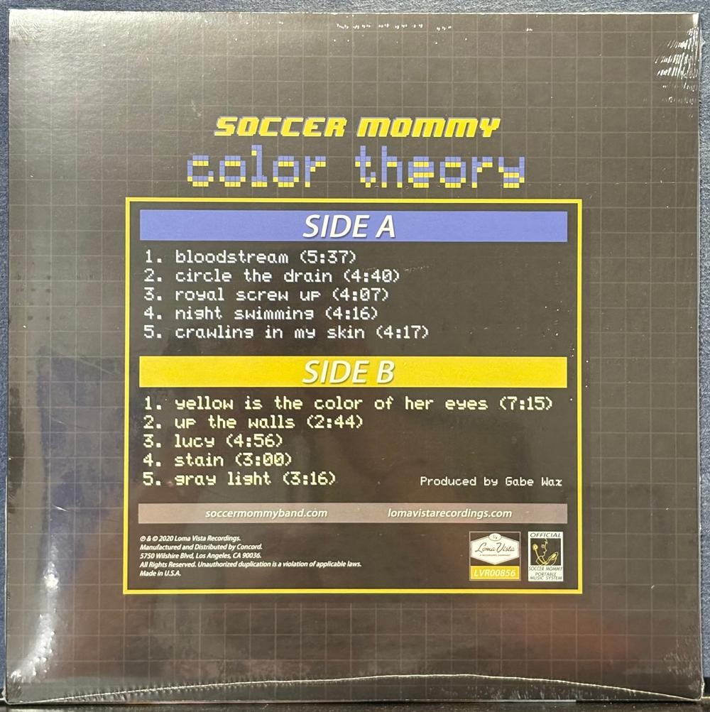 SOCCER MOMMY COLOR THEORY~SEALED LIMITED DELUXE TRI-COLOR VINYL LP~HYPE STICKER
