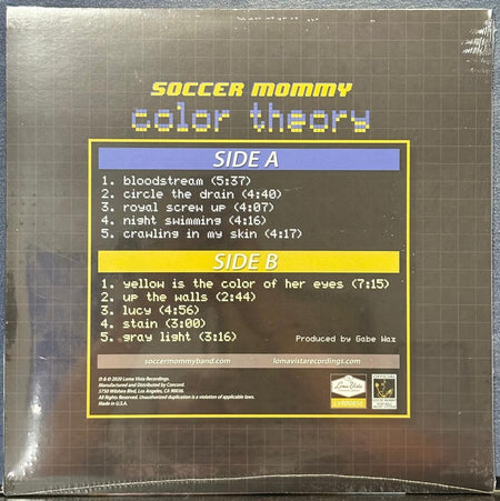 SOCCER MOMMY COLOR THEORY~SEALED LIMITED DELUXE TRI-COLOR VINYL LP~HYPE STICKER
