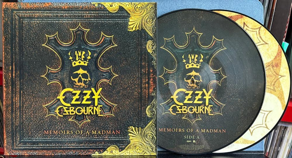 OZZY OSBOURNE MEMOIRS OF A MADMAN~NM- LIMITED NUMBERED PICTURE DISC 2-LP~METAL