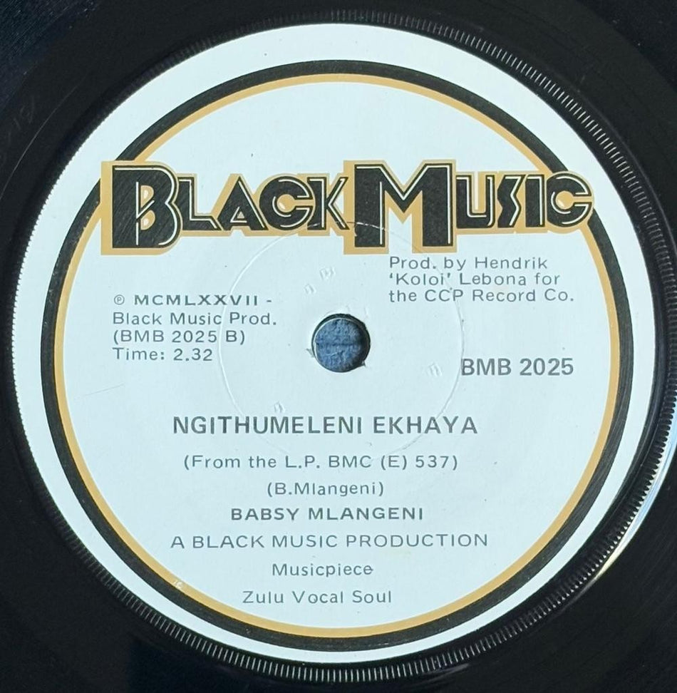 SOUTH AFRICA 45~BABSY MLANGENI~UZOZIZWELA / NGITHUMELENI EKHAYA~BLACK MUSIC~HEAR