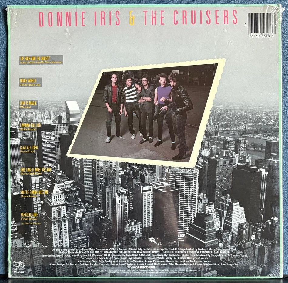 DONNIE IRIS AND THE CRUISERS HIGH AND THE MIGHTY~SEALED OG 1982 MCA LP~POWER POP