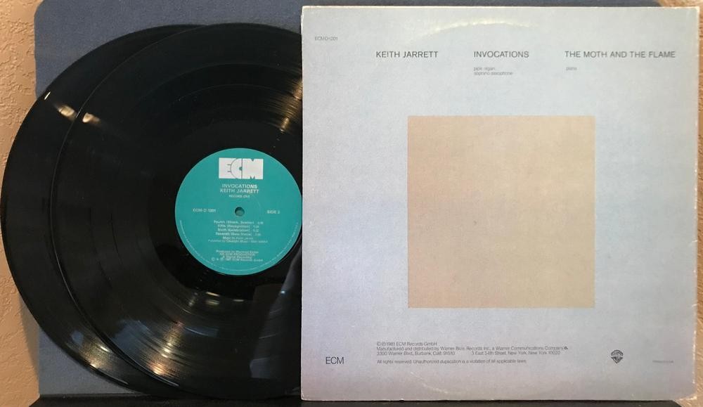 KEITH JARRETT~INVOCATIONS / MOTH AND THE FLAME~NM 1981 ECM QUIEX AUDIOPHILE 2-LP