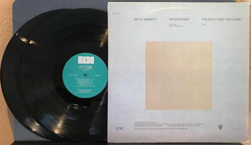 KEITH JARRETT~INVOCATIONS / MOTH AND THE FLAME~NM 1981 ECM QUIEX AUDIOPHILE 2-LP