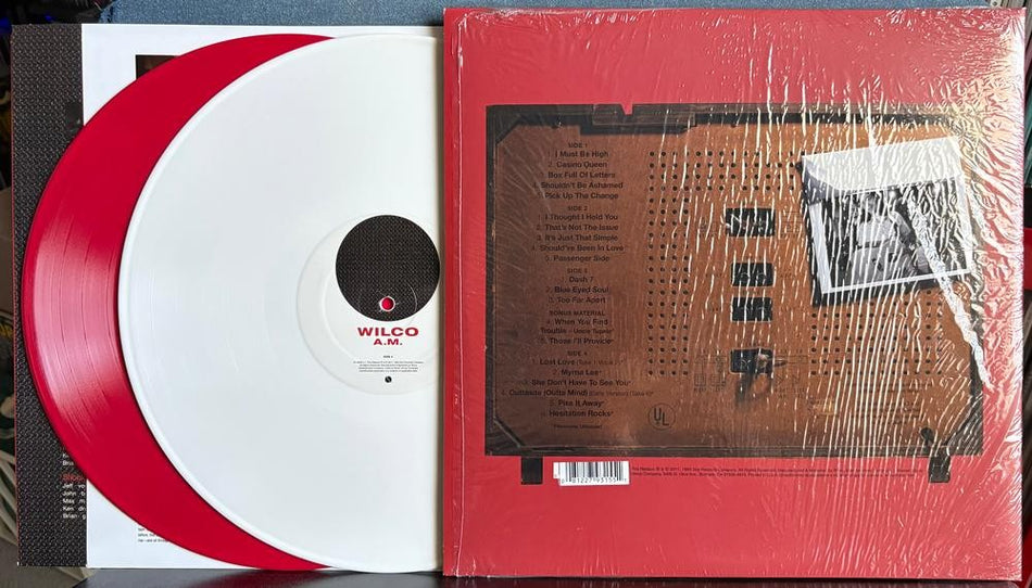 WILCO A.M.~RARE NM 2017 DELUXE EDITION RED WHITE VINYL 2-LP RE LMTD /2500 COPIES