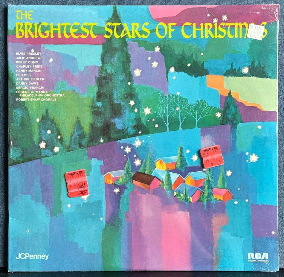 THE BRIGHTEST STARS OF CHRISTMAS~SEALED '74 JCPENNEY LP~ELVIS~PERRY COMO~MANCINI