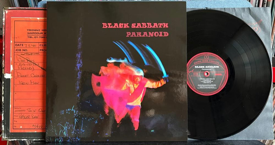 BLACK SABBATH PARANOID~NM LIMITED NUMBERED '25 RHINO HI-FI 180g KEVIN GRAY RE LP