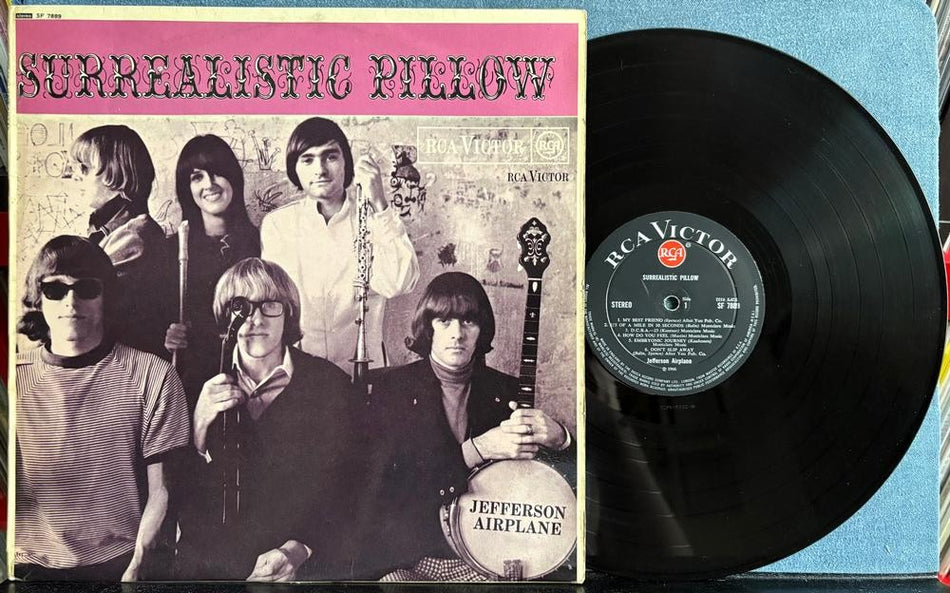 JEFFERSON AIRPLANE SURREALISTIC PILLOW~ORIG 1967 STEREO UK FIRST PRESS LP~PSYCH