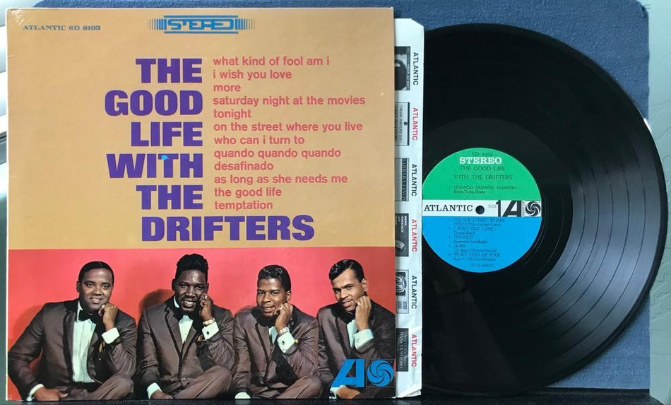 THE GOOD LIFE WITH THE DRIFTERS~ORIG 1965 ATLANTIC STEREO 1st PRESS LP~POP~SOUL