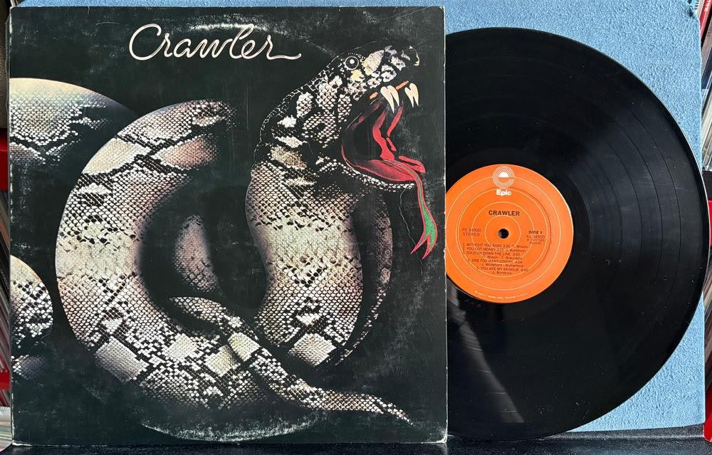 CRAWLER 1977 SELF-TITLED DEBUT LP~EPIC TERRE HAUTE 1st PRESS~STERLING~HARD ROCK