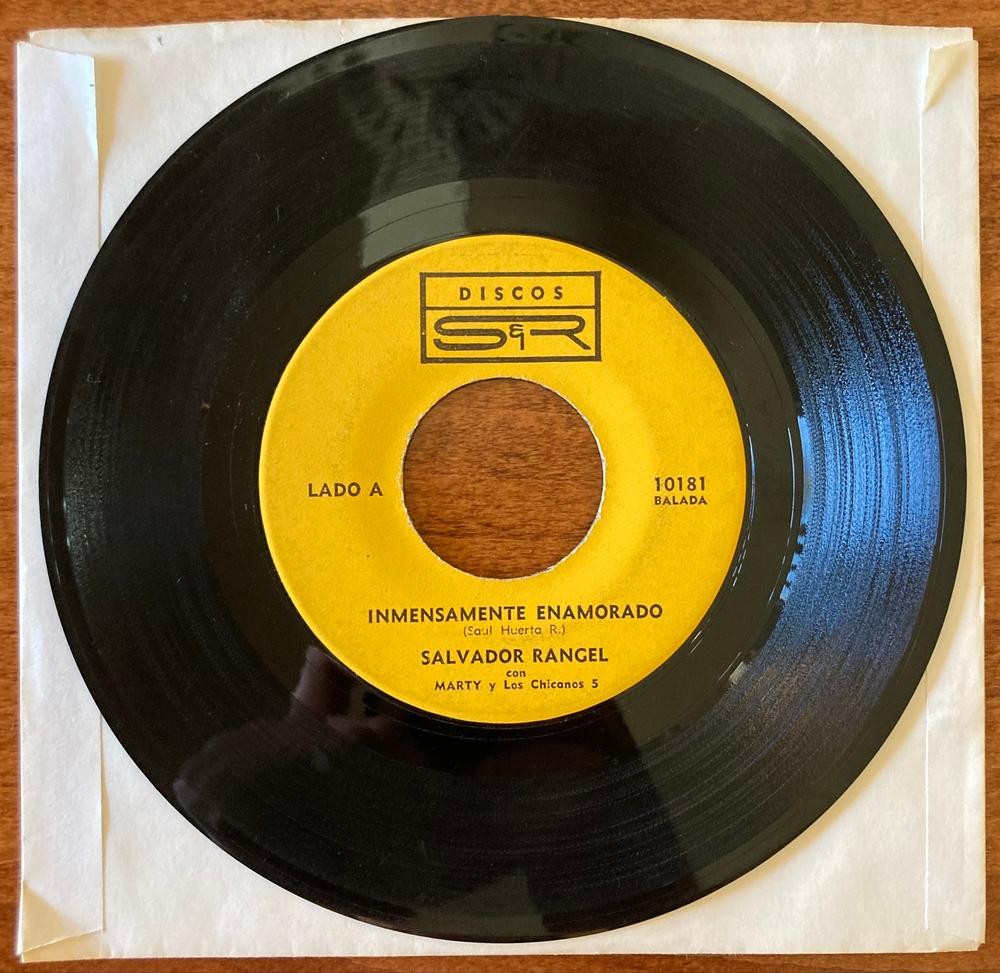 SALVADOR RANGEL~INMENSAMENTE ENAMORADO/OJOS ESPAÑOLES~DISCOS S+R 7-INCH 45~LATIN