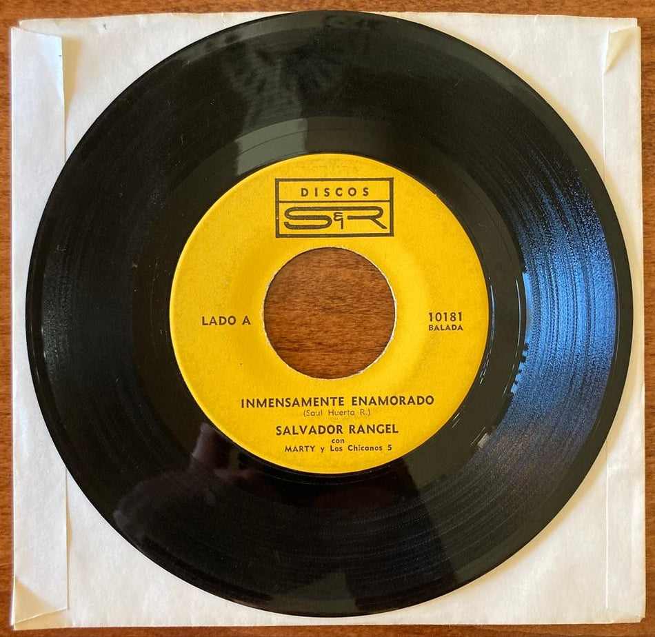 SALVADOR RANGEL~INMENSAMENTE ENAMORADO/OJOS ESPAÑOLES~DISCOS S+R 7-INCH 45~LATIN