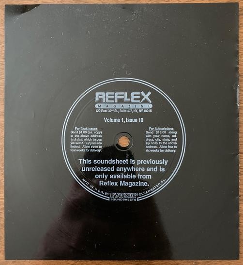 NICK CAVE AND THE BAD SEEDS RYE WHISKEY~1989 6' SINGLE SIDED FLEXI-DISC SINGLE