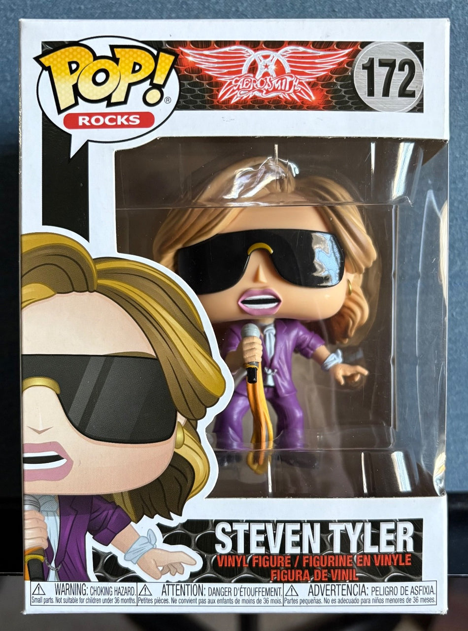 AEROSMITH STEVEN TYLER FUNKO POP! ROCKS #172 w/SOFT PROTECTOR