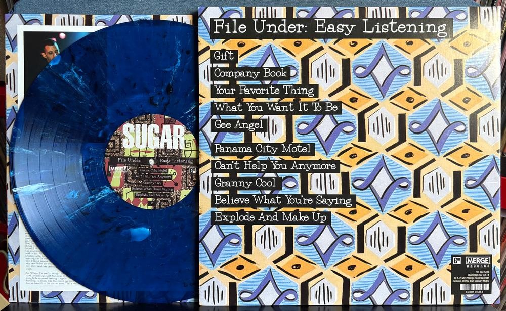 SUGAR FILE UNDER EASY LISTENING~VG++ 2019 NEWBURY COMICS BLUE VINYL LIMITED /300