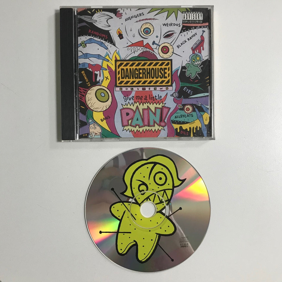 DANGERHOUSE VOLUME TWO~GIVE ME A LITTLE PAIN!~NM 1992 FRONTIER CD~2~VARIOUS~PUNK