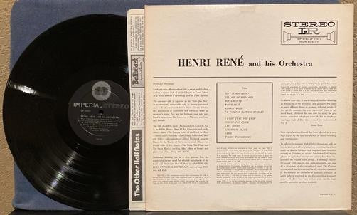 HENRI RENE & HIS ORCHESTRA WHITE HEAT!~1959 IMPERIAL STEREO FIRST PRESS LP~SWING