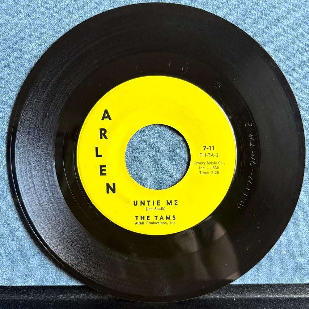 THE TAMS~DISILLUSIONED / UNTIE ME~1962 ARLEN 7-INCH 45 SINGLE~DOO WOP~R+B~BALLAD