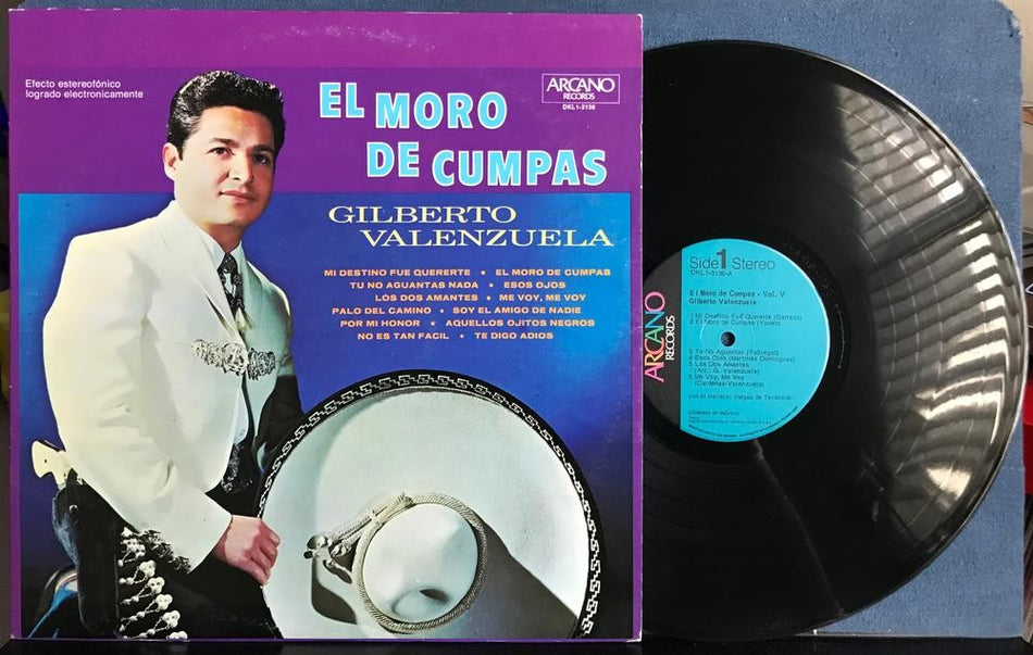 GILBERTO VALENZUELA EL MORO DE CUMPAS VOL. V~NM- ARCANO RECORDS DKL1-3138~LATIN