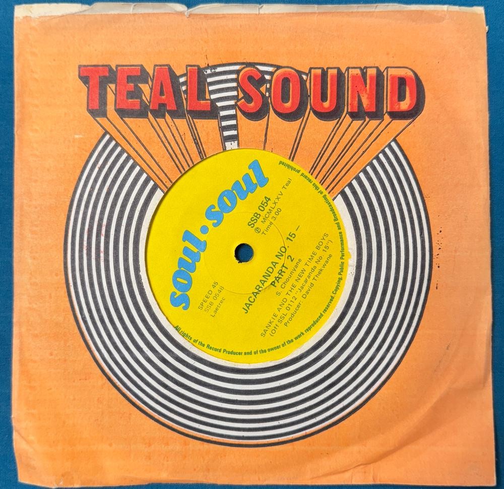 SO AFRICA 45~SANKIE NEW TIME BOYS JACARANDA NO 15 PART 1+2~75 SOULSOUL JIVE~HEAR