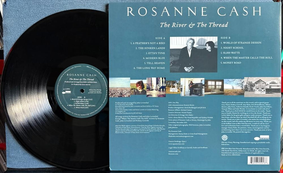 ROSANNE CASH THE RIVER + THE THREAD~ORIGINAL 2014 BLUE NOTE GATEFOLD LP~COUNTRY