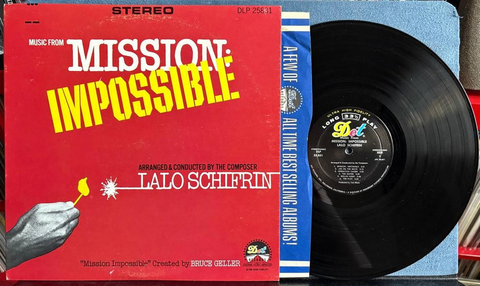 MUSIC FROM MISSION IMPOSSIBLE OST SOUNDTRACK~1967 DOT RECORDS LP~LALO SCHIFRIN