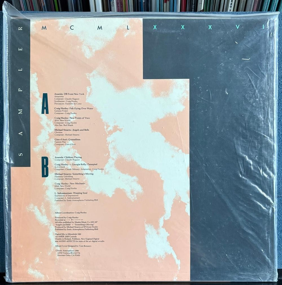 SONIC ATMOSPHERES SAMPLER 1986~SEALED COMP LP~ELECTRONIC~AMBIENT~HUXLEY~ANANDA