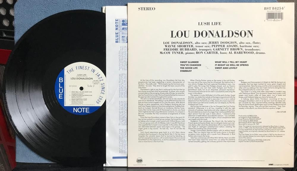 LOU DONALDSON LUSH LIFE~NM- 1986 BLUE NOTE DMM AUDIOPHILE RE LP~QUIEX VINYL~JAZZ