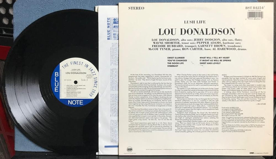 LOU DONALDSON LUSH LIFE~NM- 1986 BLUE NOTE DMM AUDIOPHILE RE LP~QUIEX VINYL~JAZZ
