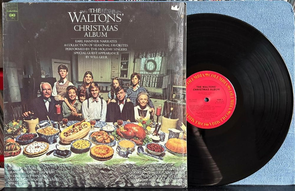 THE HOLIDAY SINGERS~WALTONS CHRISTMAS ALBUM~1974 COLUMBIA LP w/SHRINK~SOUNDTRACK